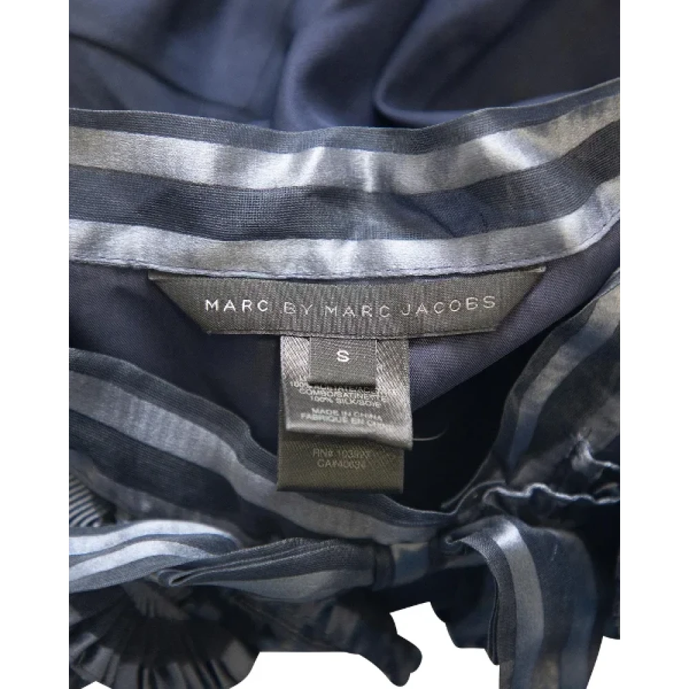 Marc Jacobs Pre-owned Silk tops Blue Dames