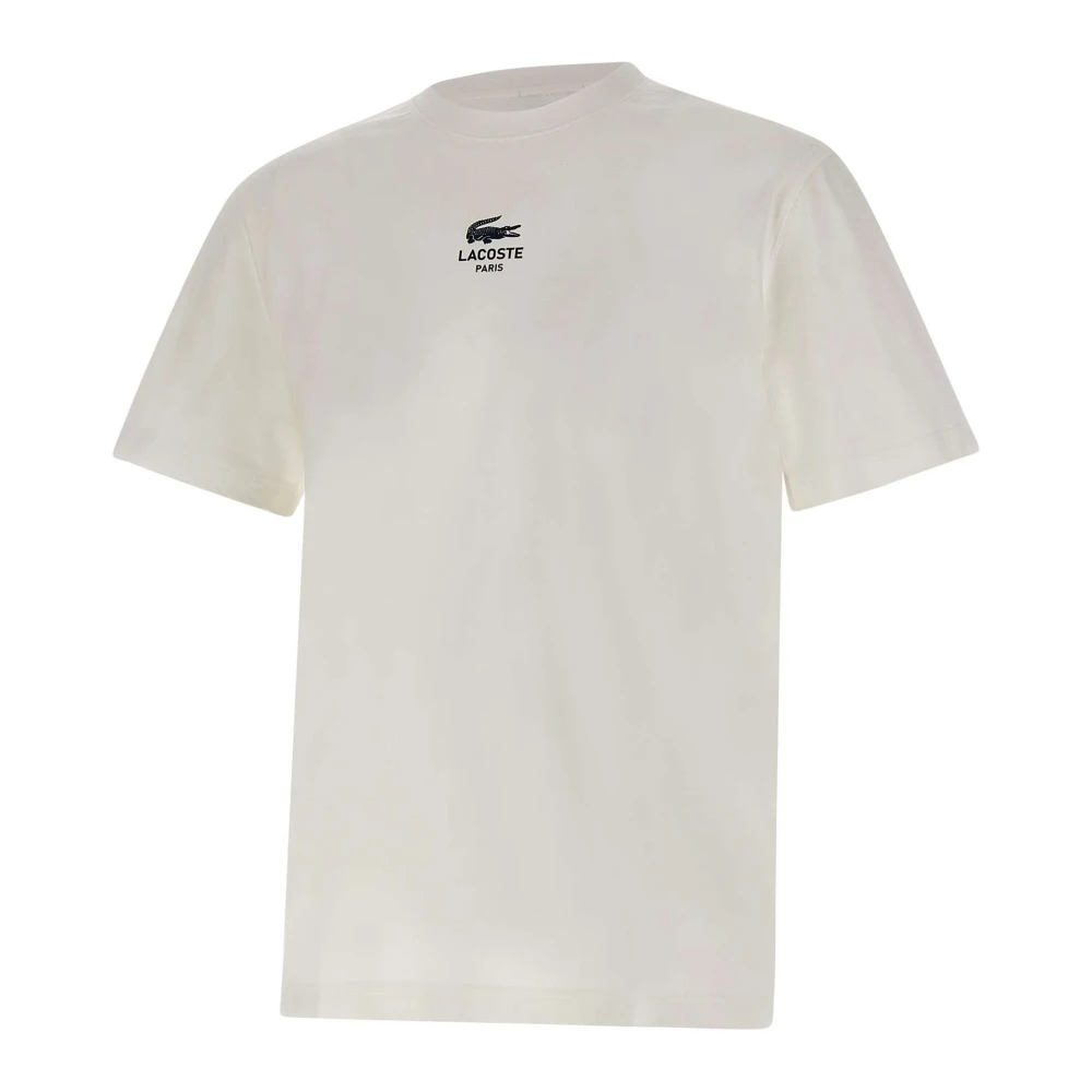 Lacoste Klassiek Logo T-shirt Wit White Heren