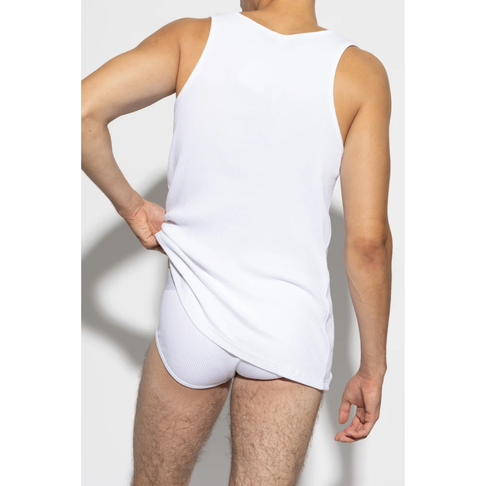 Moschino Mouwloze top uit de ondergoedlijn White Heren