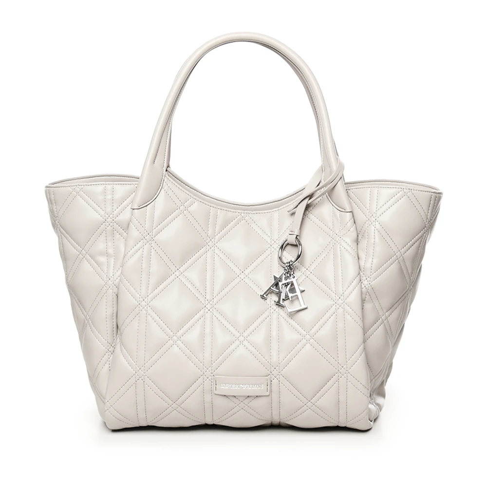 Emporio Armani Women's Beige Shopping Bag - Shopping Bags - One Size - Bags