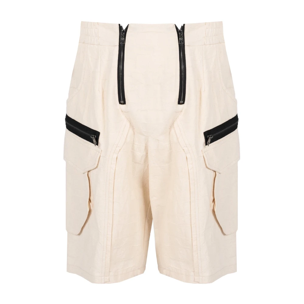 La Haine Inside Us Klassieke Shorts met Ritszakken Beige Heren