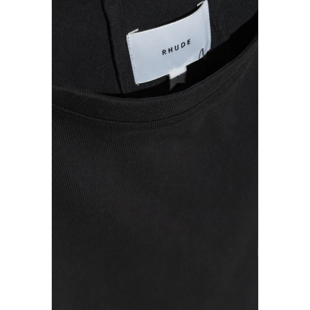 Rhude Katoenen t-shirt Black Heren
