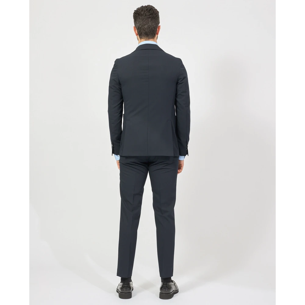 Mulish Blauwe Jurk Slim Fit Klassieke Stijl Blue Heren