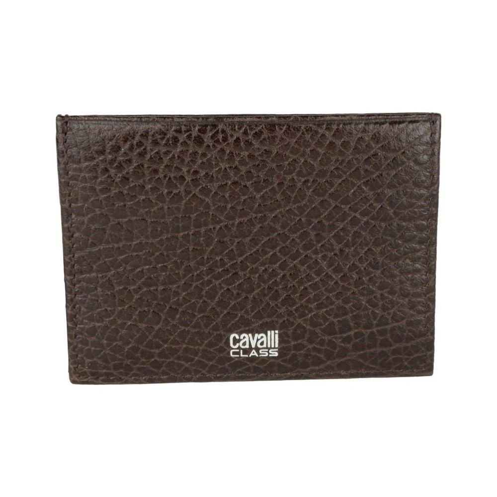 Cavalli Class Leren kaarthouder Empire-stijl Brown Heren