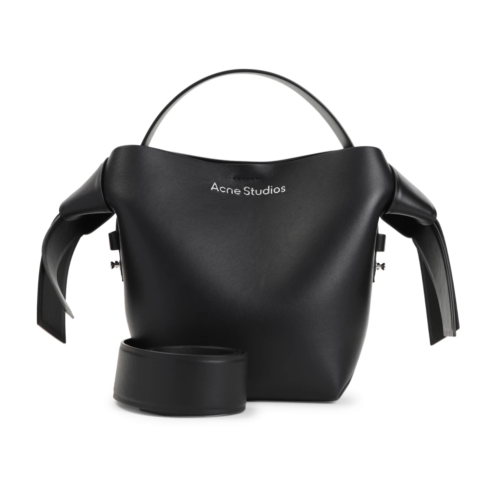 Acne Studios Gewatteerde Leren Crossbody Tas in Zwart Black Dames