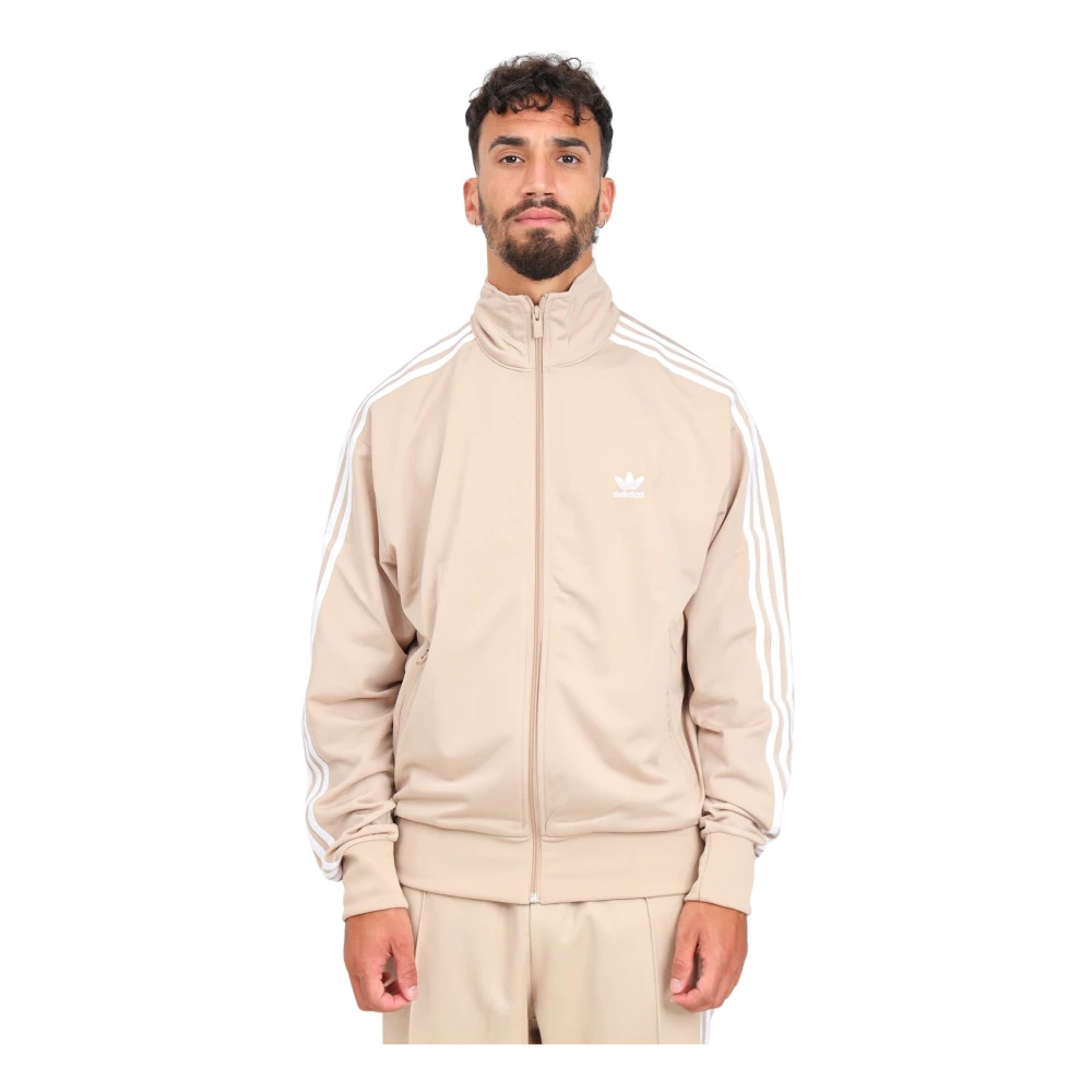 adidas Originals Klassieke Firebird Rits Sweater Beige Heren
