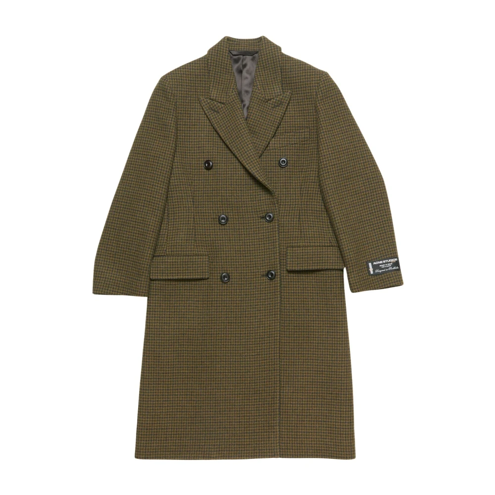 Acne Studios Khaki Groene Stijlvolle buitenjas Green Dames