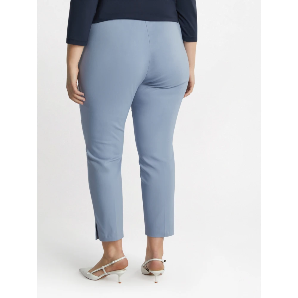 Fiorella Rubino Rechte broek met Lenzing™ Ecovero™ Viscose Blue Dames