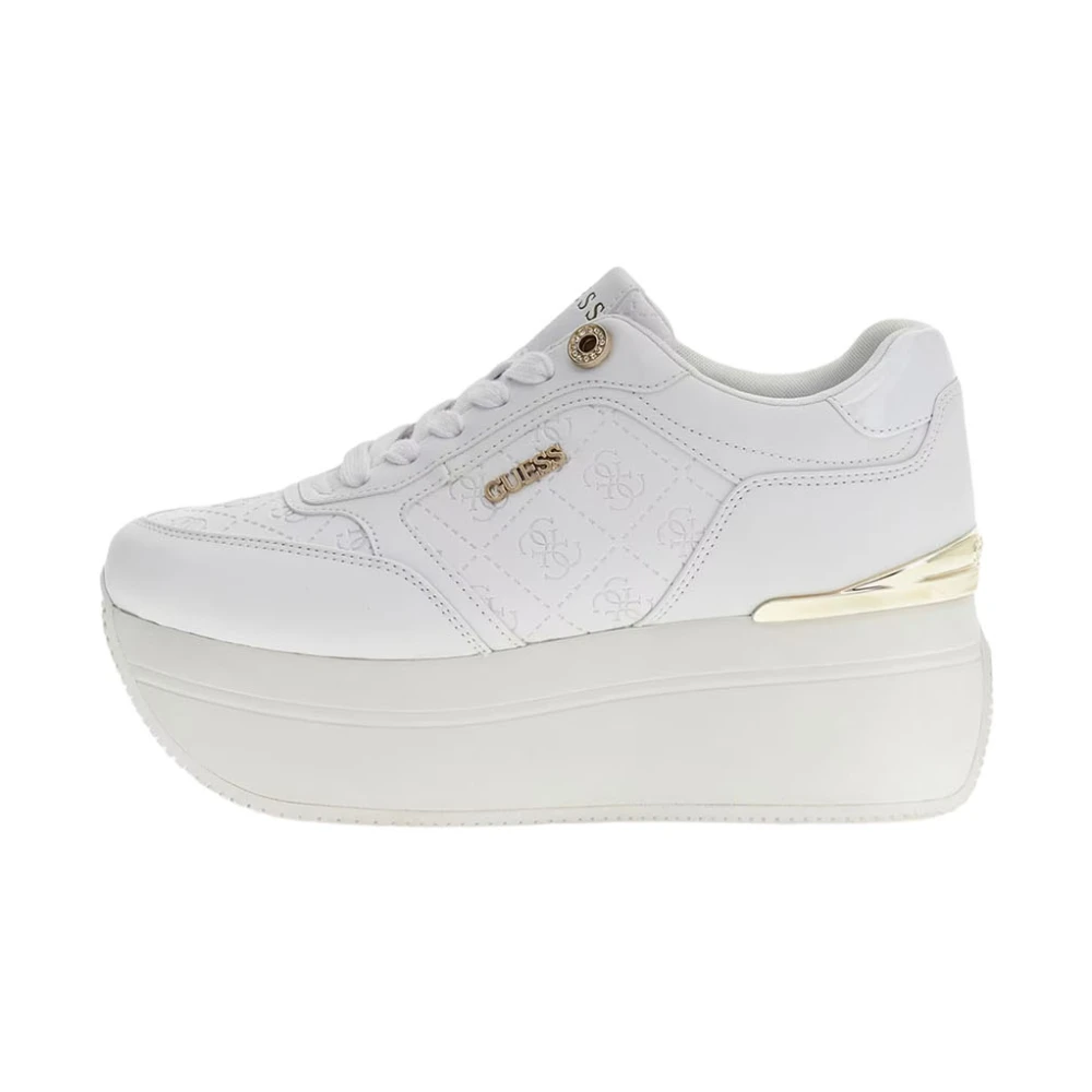 Guess Women's White Sneakers, 7 Uk, Trainers