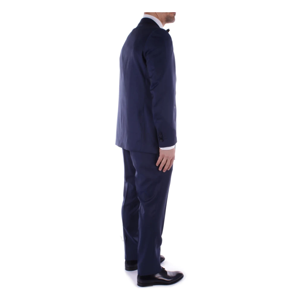 Tagliatore Single Breasted Suits Blue Heren