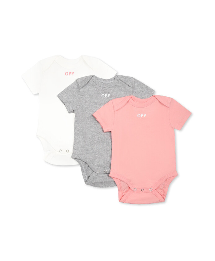 ensemble-de-bodies-en-coton-multicolore-avec-logo