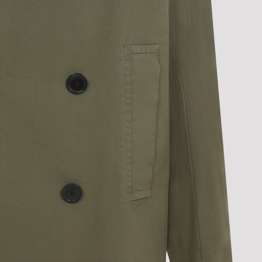Dries Van Noten Khaki Korte Jas Razel Model Green Heren