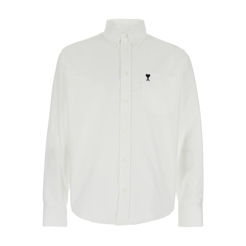 Ami Paris Uomo Bianco Magliette, L, New,