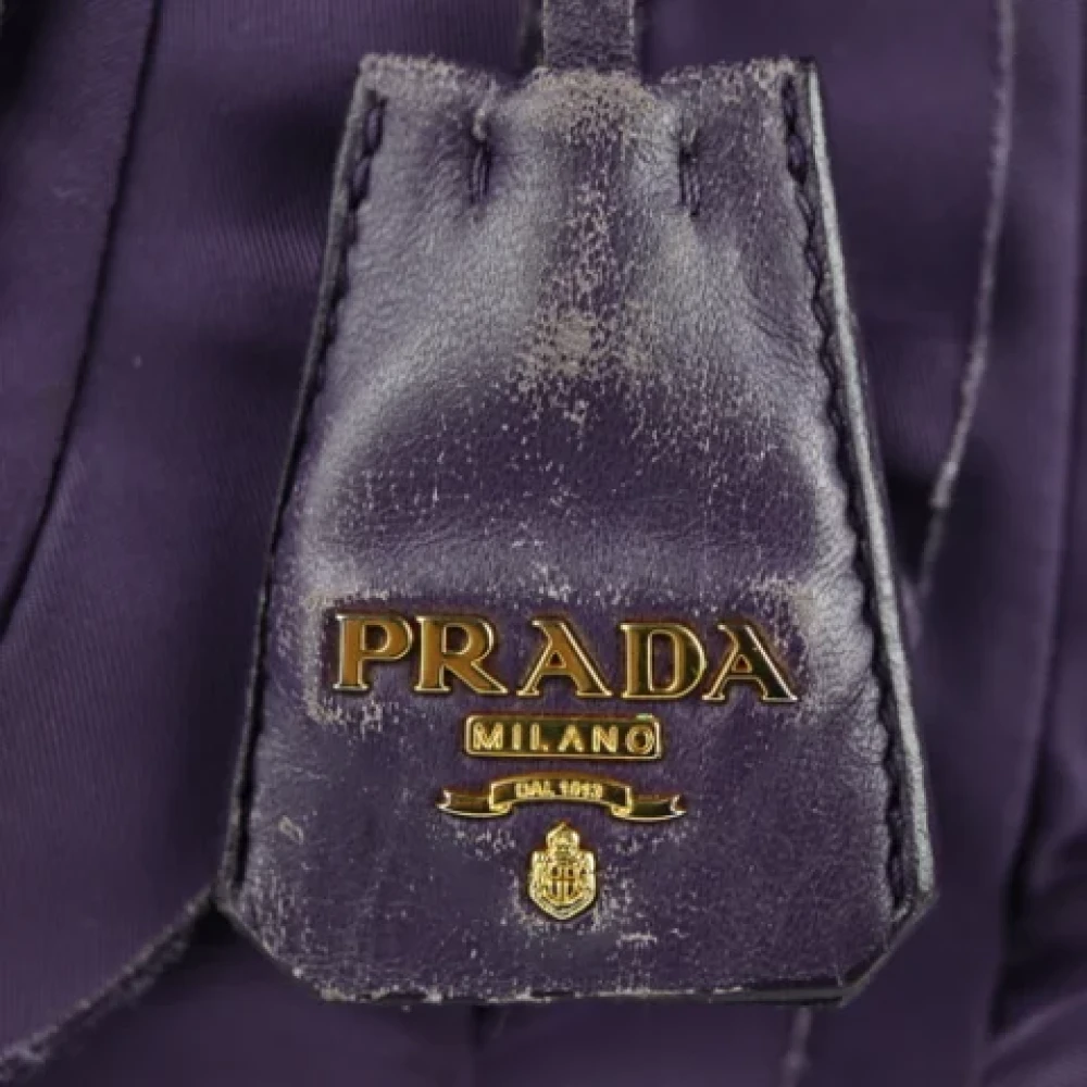 Prada Vintage Pre-owned Fabric prada-bags Purple Dames