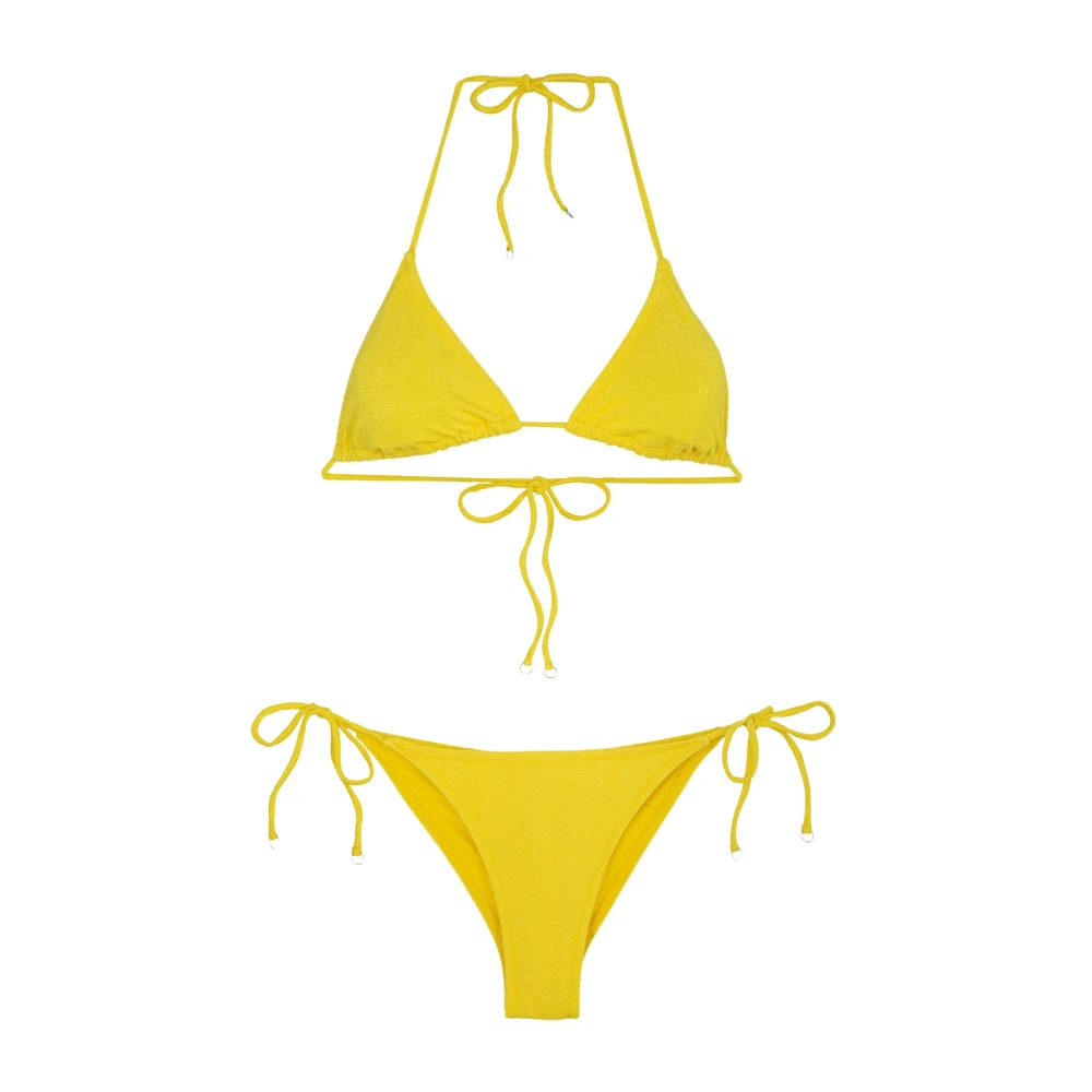 F**k Bikini Triangolo E Slip Brasiliano Regolabile Visionary Dose Yellow Dames