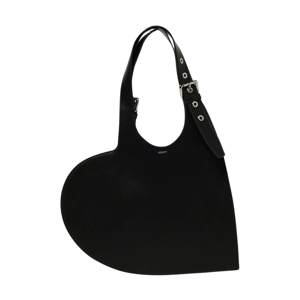 Coperni Women's Black Heart Shaped Tote Bag