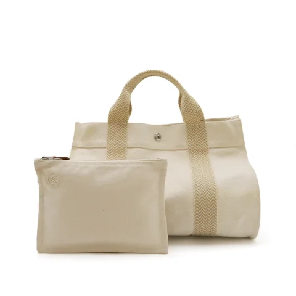 Hermès Vintage Pre-owned Canvas totes Beige Dames