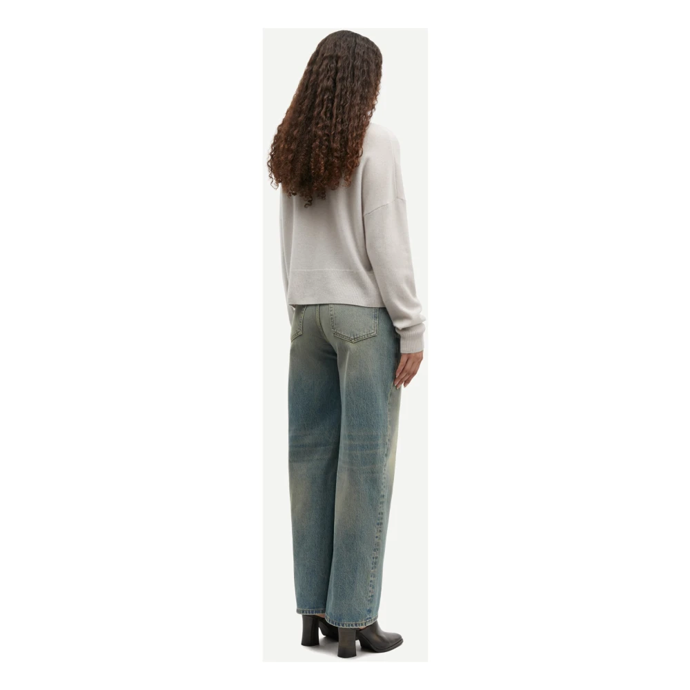 Samsøe Luxe Kasjmier Turtleneck Sweater White Dames