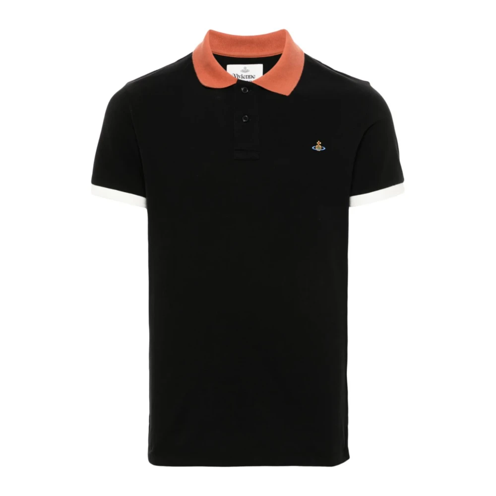 Vivienne Westwood Zwarte Klassieke Polo Shirt Black Heren