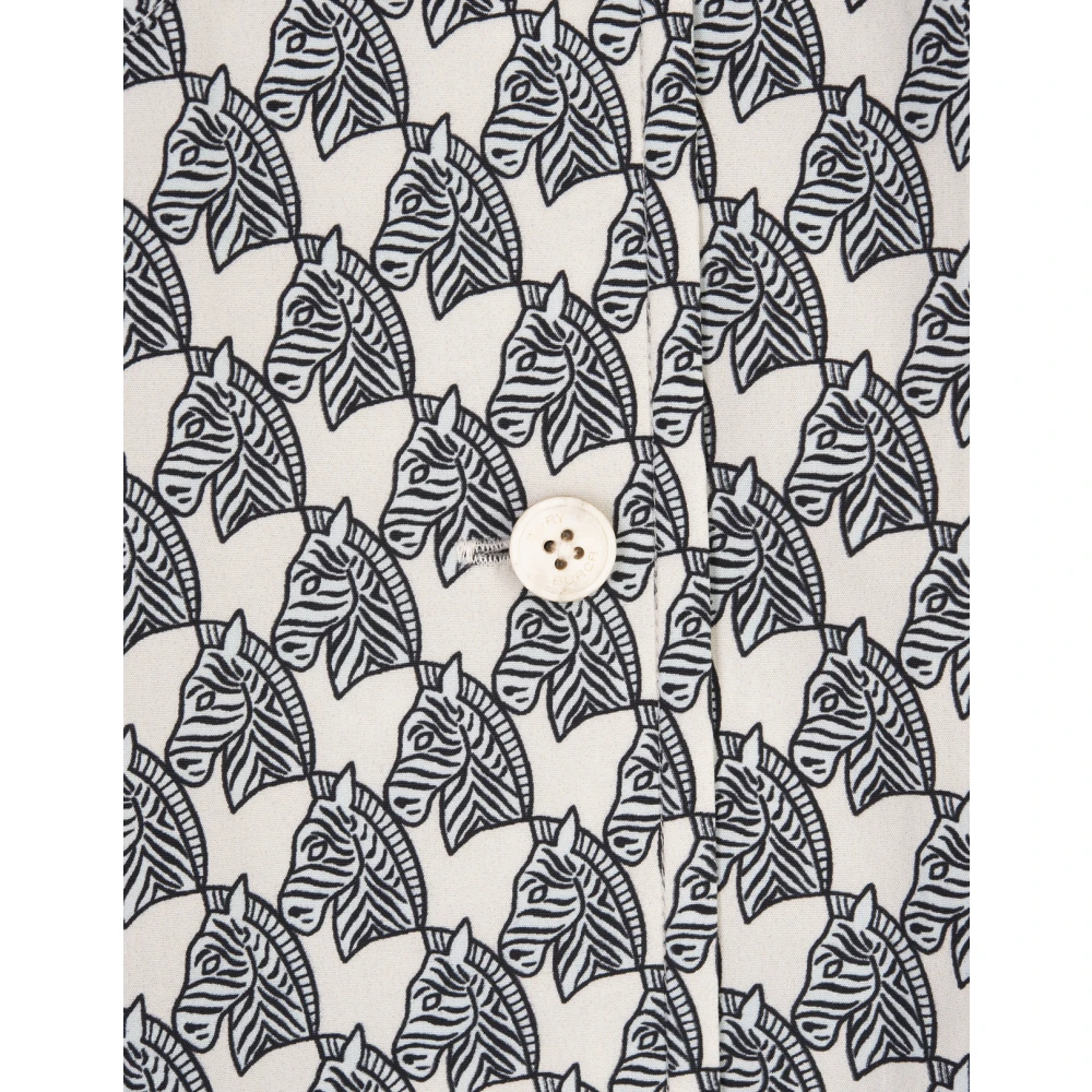 TORY BURCH Witte Camp Shirt Black Dames