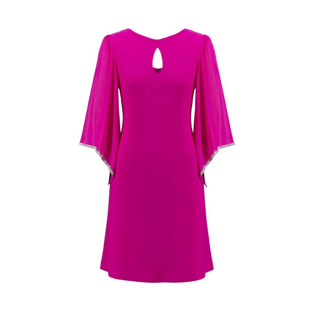 Joseph Ribkoff Pink Short Dresses, Female, 7XL, Silk Trapeze Dress