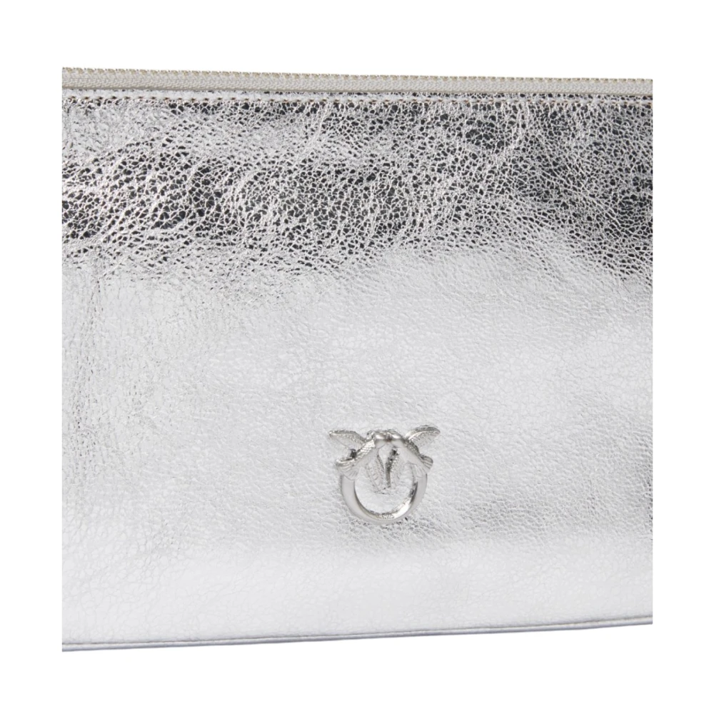 pinko Stijlvolle Leren Tas voor Vrouwen Gray Dames