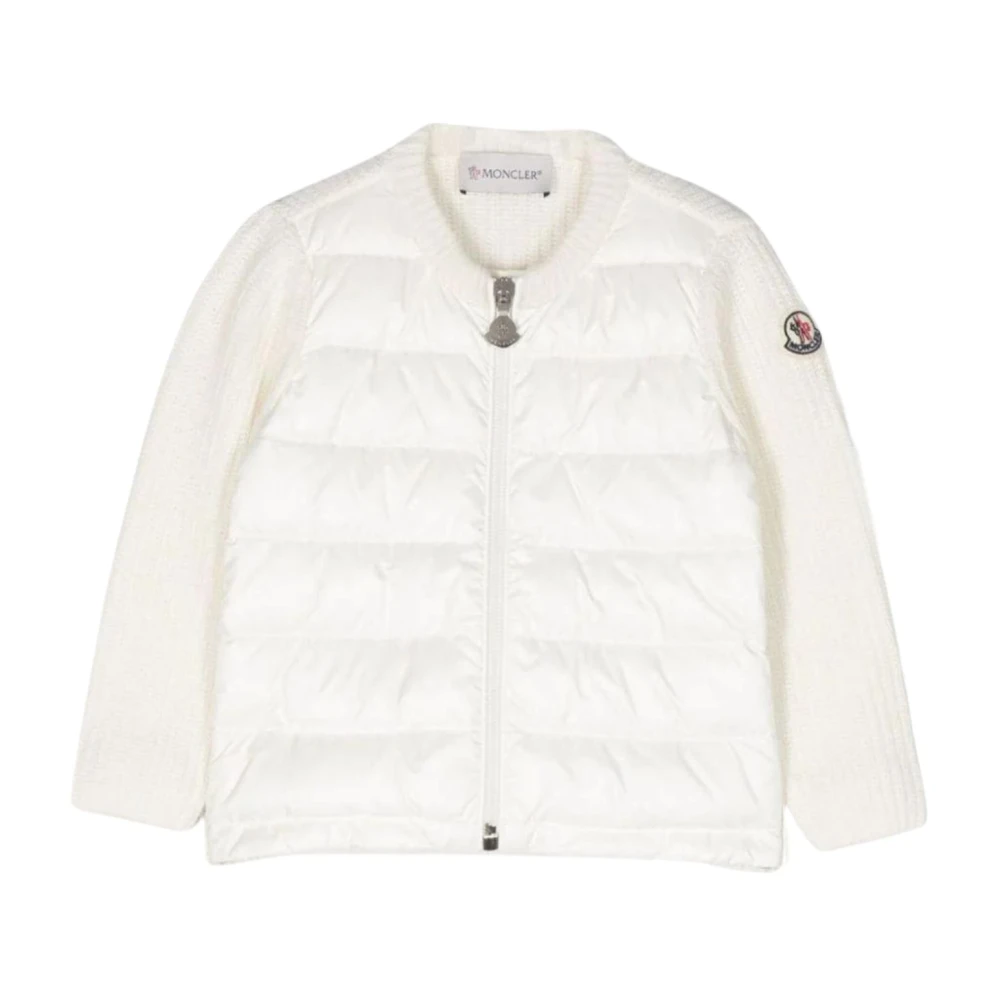 Moncler Stickad tröja med logopatch White, Unisex