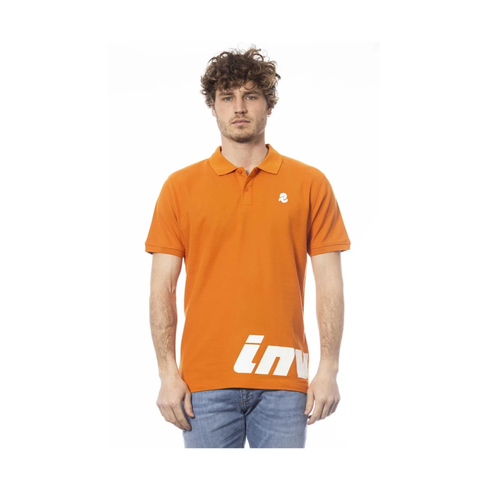 Invicta Oranje Katoenen Poloshirt Orange Heren