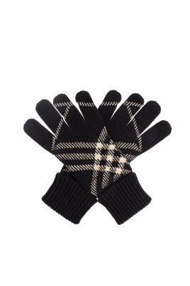 check-cashmere-blend-gloves