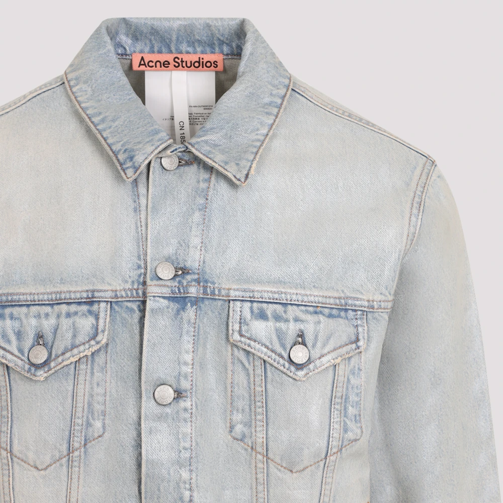 Acne Studios Lichtblauwe Denim Jack Blue Heren
