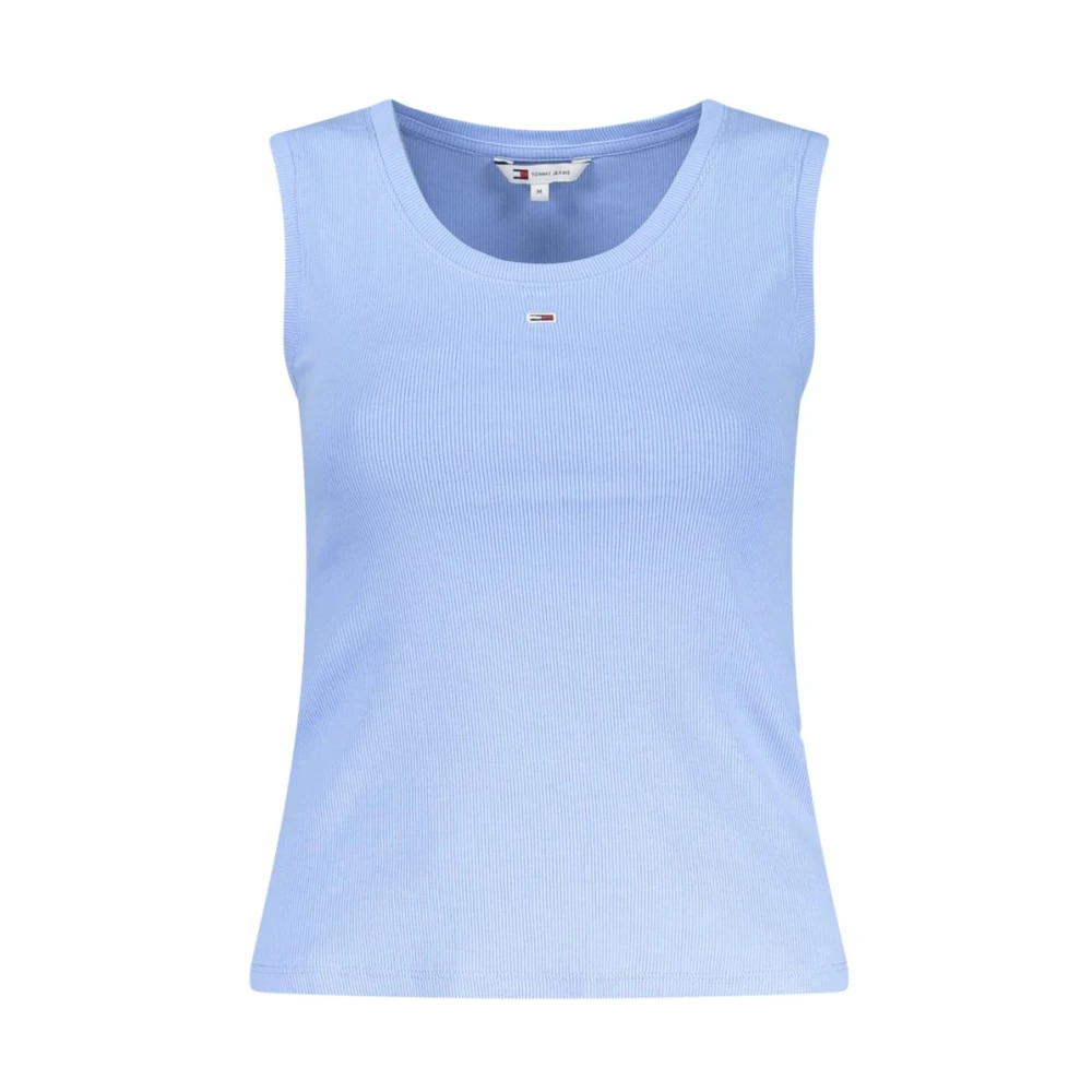Tommy Hilfiger Women's Blue Cotton Tank Top With Logo