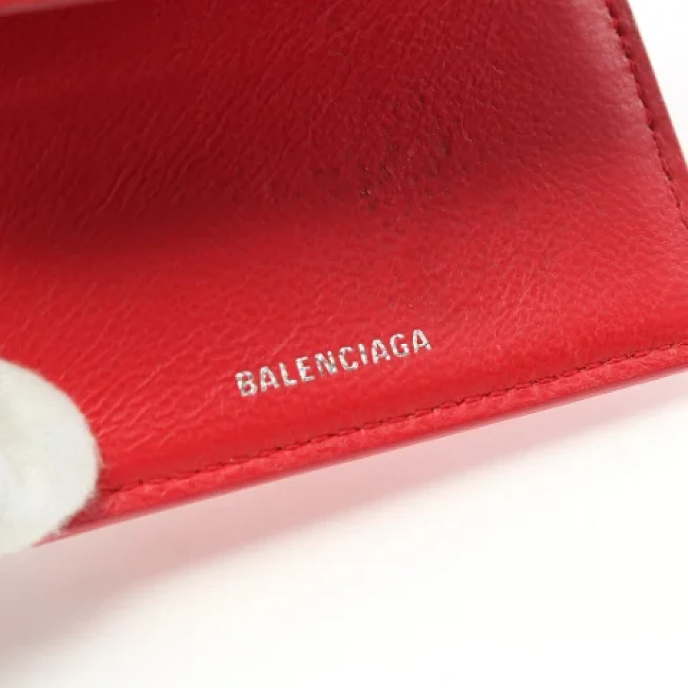 Balenciaga Vintage Pre-owned Leather wallets Red Dames