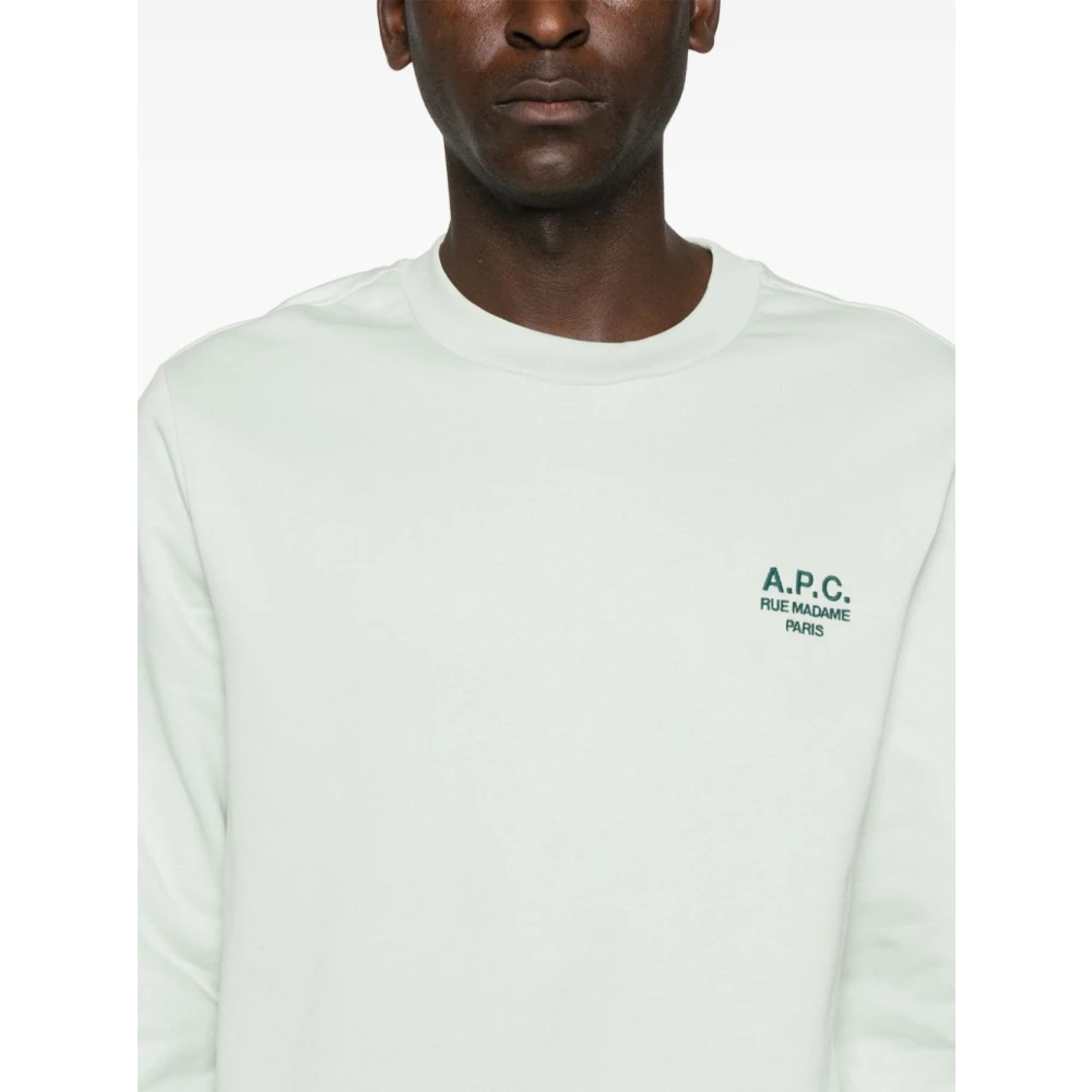 A.p.c. Chique Beige Sweatshirt voor Mannen Green Heren