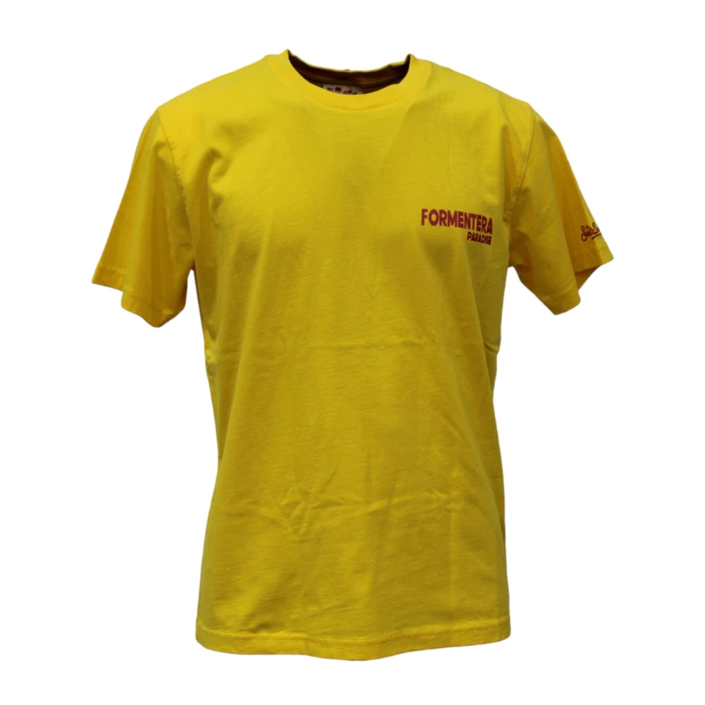 MC2 Saint Barth Korte Mouw T-shirt Yellow Heren