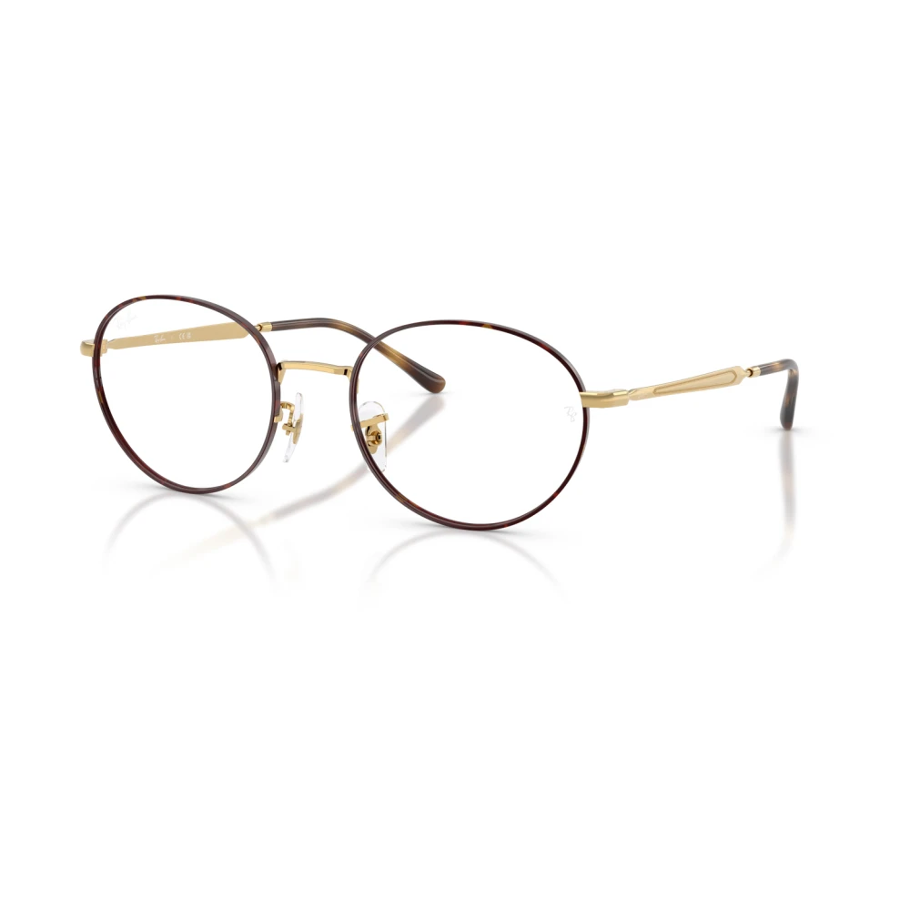 Ray - Ban Unisex Rx6558 3177 Optical Frames Metal Turtle Round Normal - Image 2