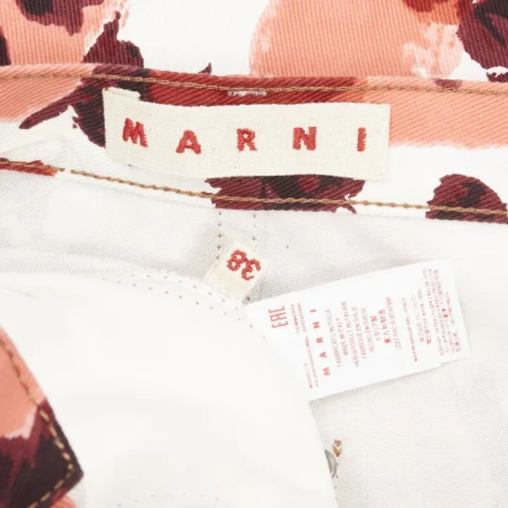Marni Pre-owned Cotton bottoms Red Dames