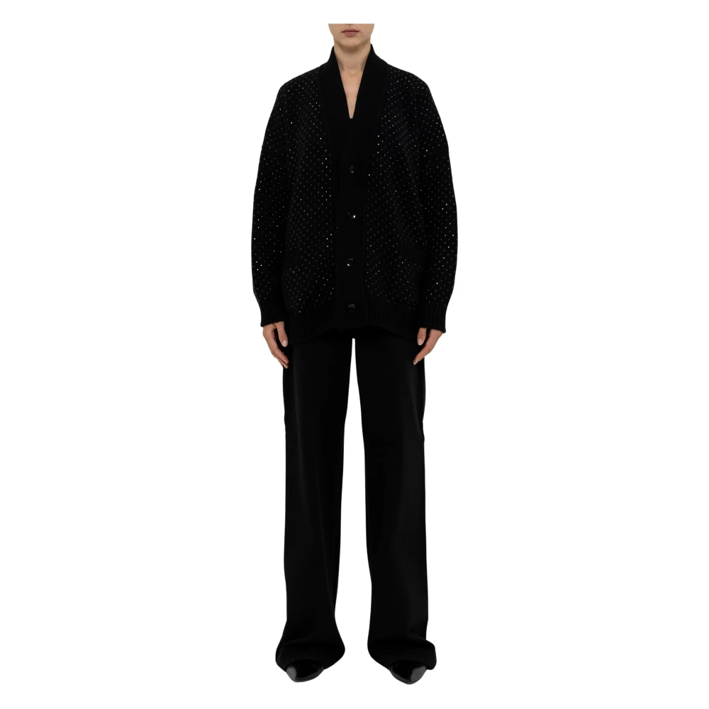 Laneus Cardigan Hotfix Black Dames