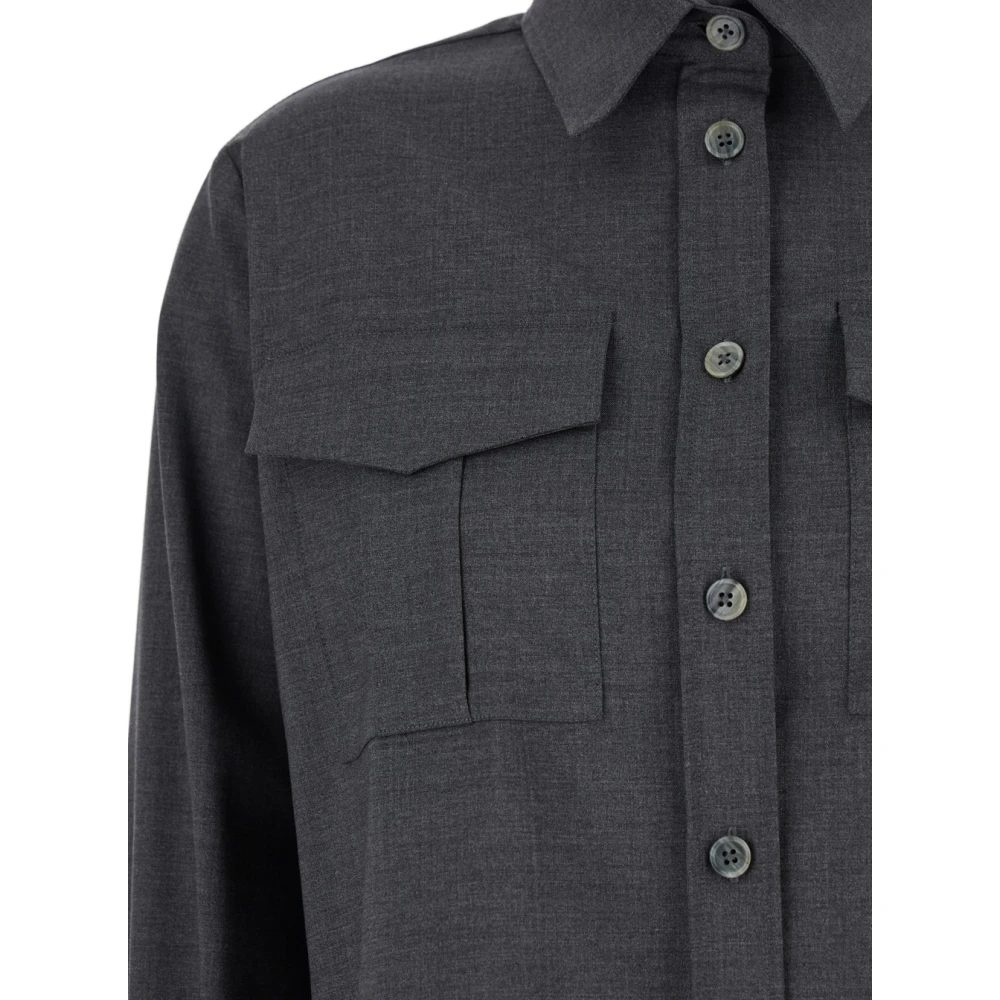 P.a.r.o.s.h. Grijze Shirt Camicia Stijlvolle Casual Kleding Gray Dames