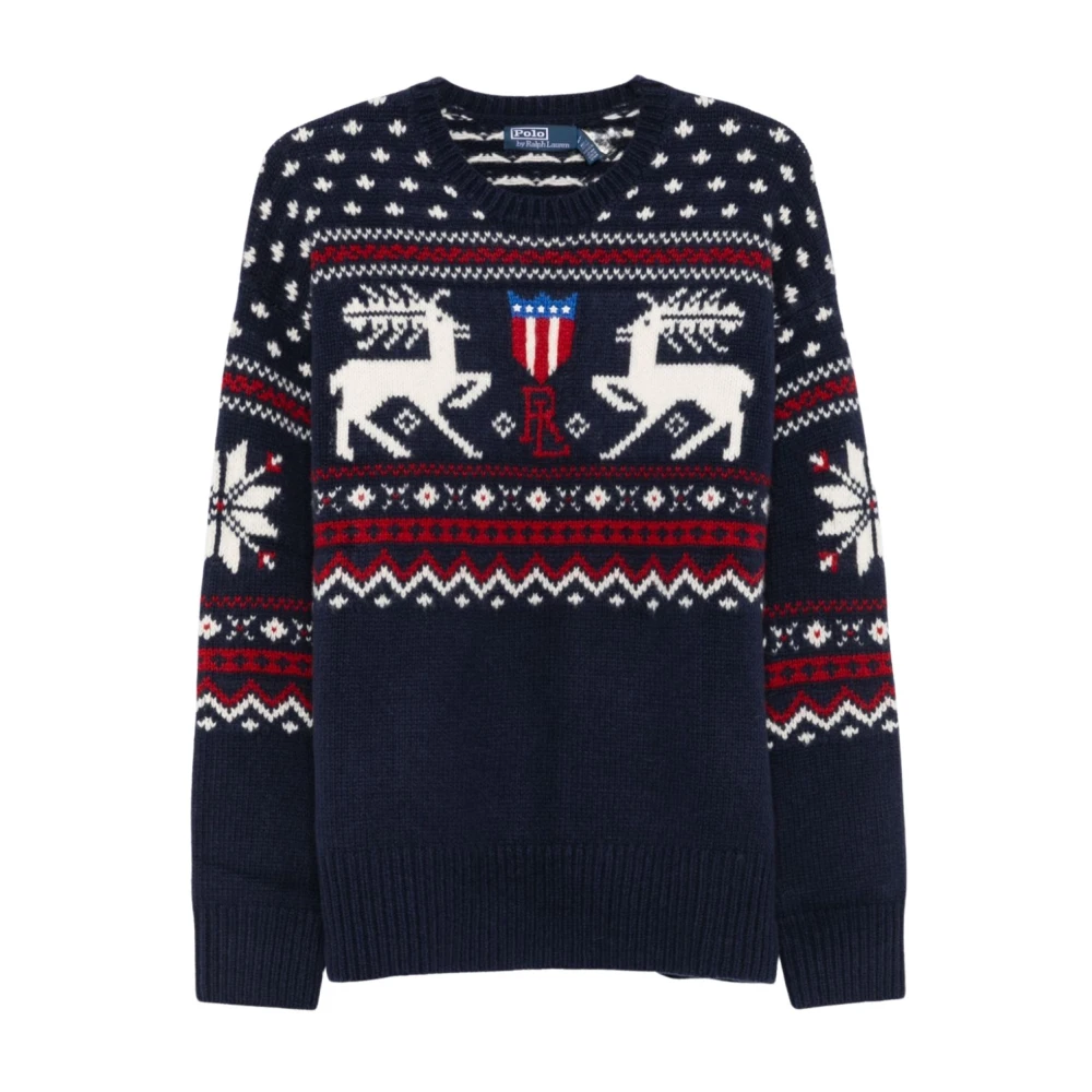 Ralph Lauren Trui met rendierpatroon en ronde hals Multicolor Heren