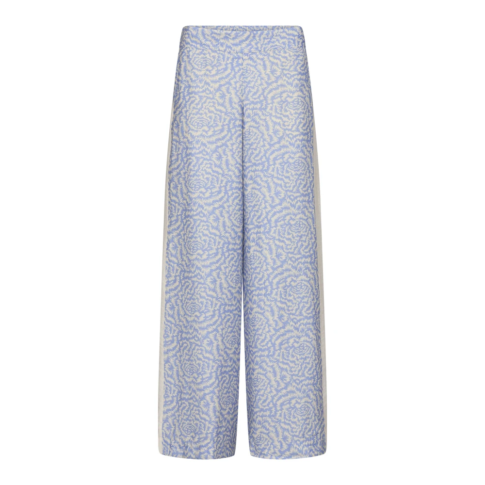 MOS MOSH Wijde broek met sportieve twist Multicolor Dames