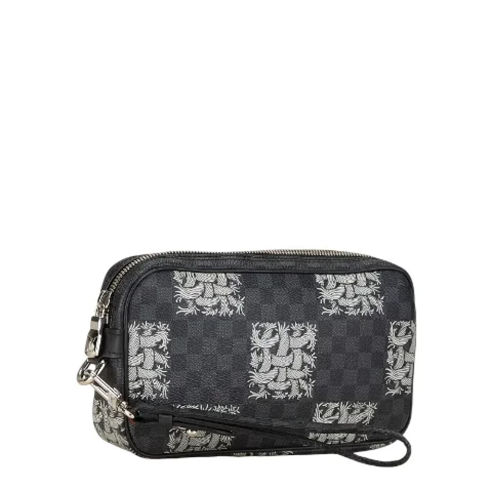 Louis Vuitton Vintage Pre-owned Canvas clutches Black Dames