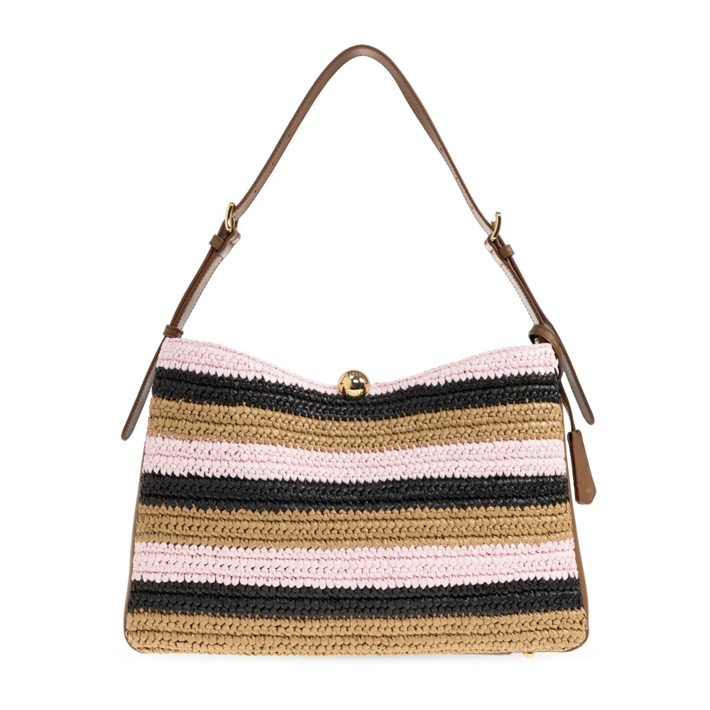 Furla Vrouw Beige Tassen Dames, One Size, Leer, Sfera Soft Grote Schoudertas