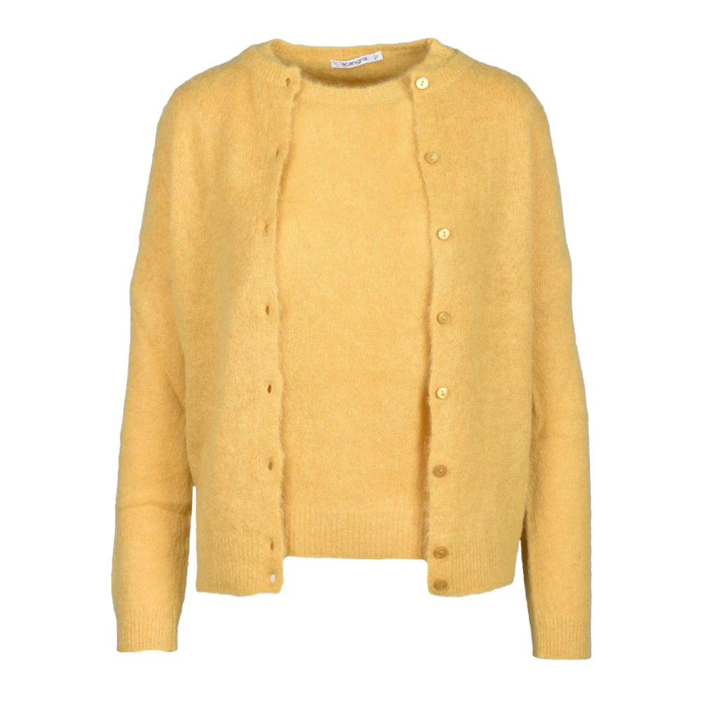 Kangra Twinset Yellow Dames
