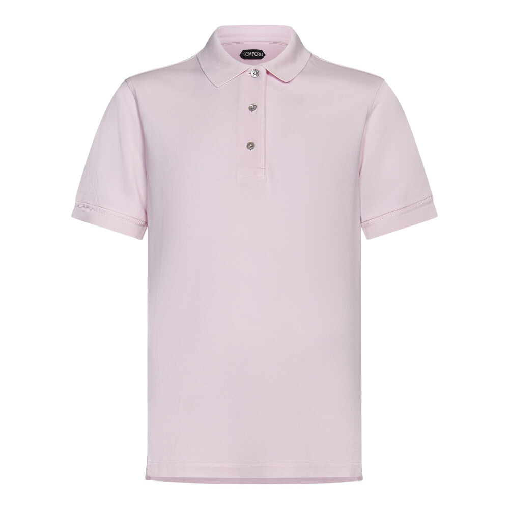 トムフォード　シルク混 コットン 半袖ポロシャツ パープル　44 Tom Ford Polo Shirts • Shop Polo Shirts from Tom Ford online at Miinto
