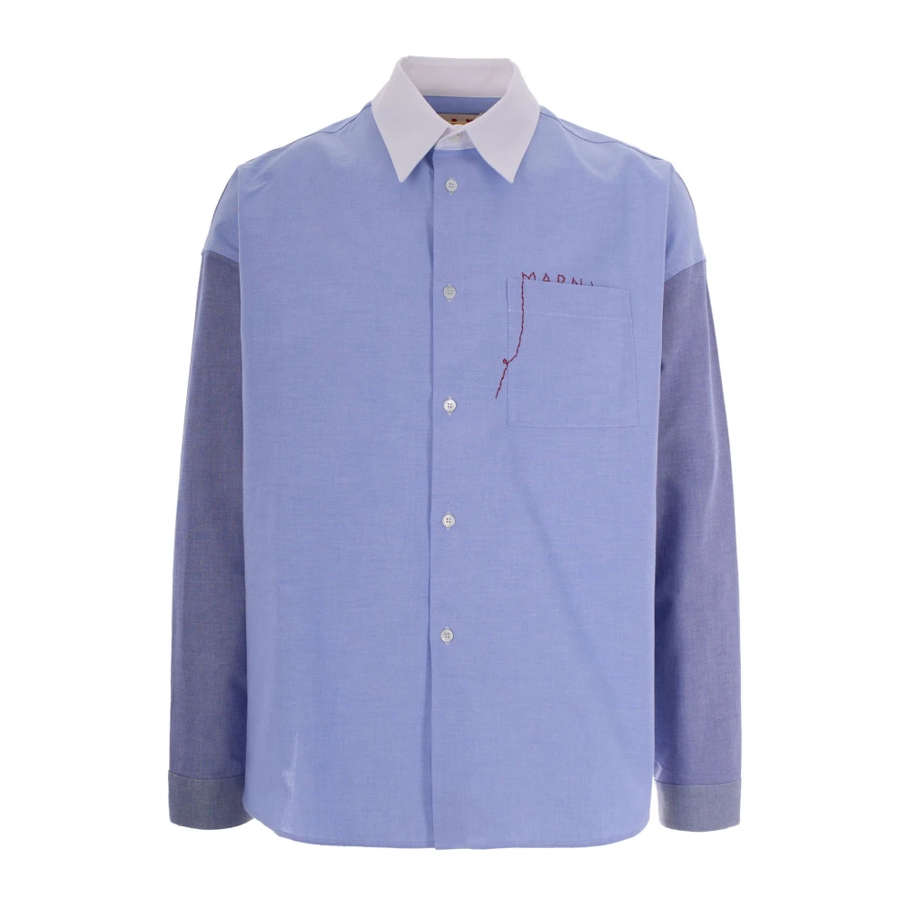 Marni Men's Blue Casual Shirts