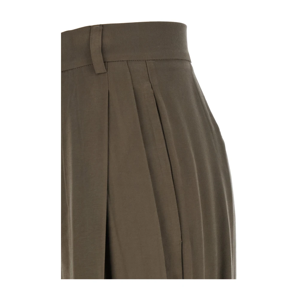 Andamane Groene Flared Maxi Broek Tracy Stijl Green Dames