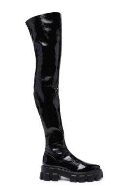 Louis Vuitton  Overknee stiefel leder, Gummistiefel, Gummistiefel mit  absatz