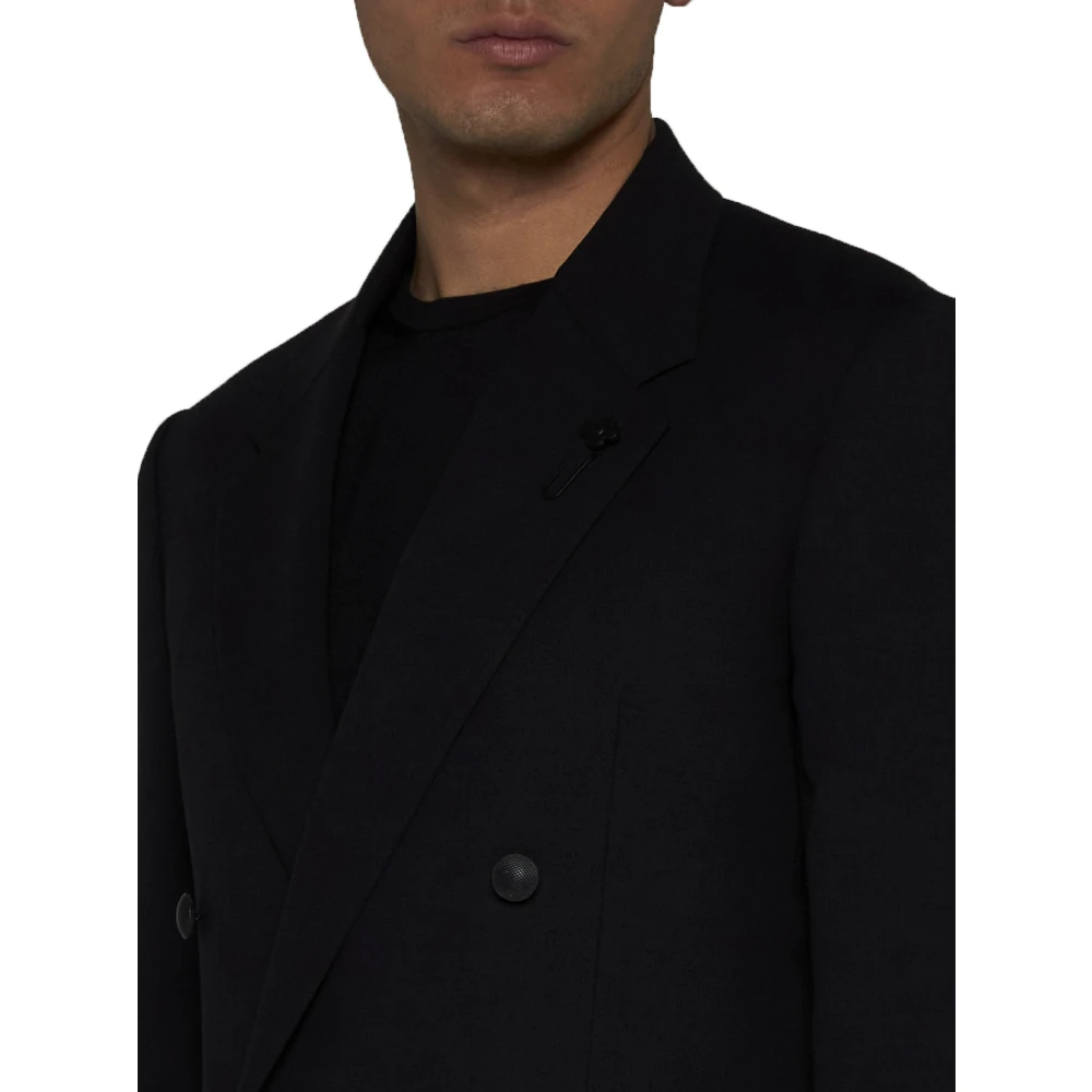 Lardini Zwarte Jassen Black Heren