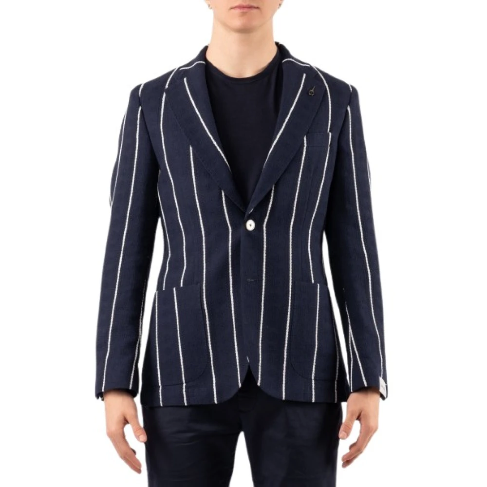 Paoloni Men's Blue Formal Blazer - Blazers - M - Suits