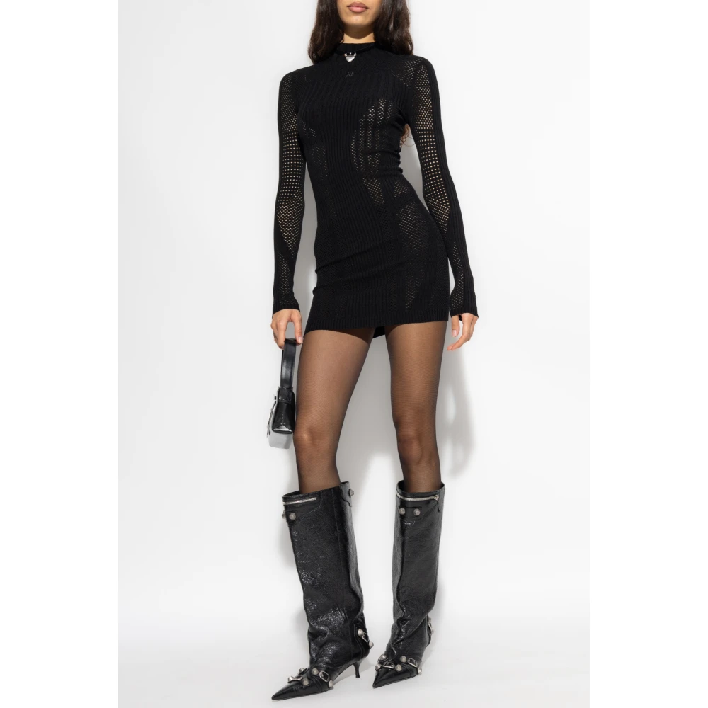 Misbhv Jurk met logo Black Dames